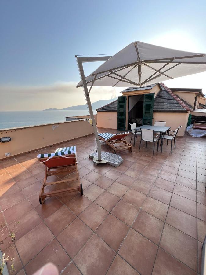 Welcome Riviera - Attico San Faustino 165 Mq Piu 110 Mq Di Terrazza- In Villa 700 ,Vista Mare Strepitosa-100 M Dalla Spiaggia-Parking Esclusivo Rapallo Bagian luar foto