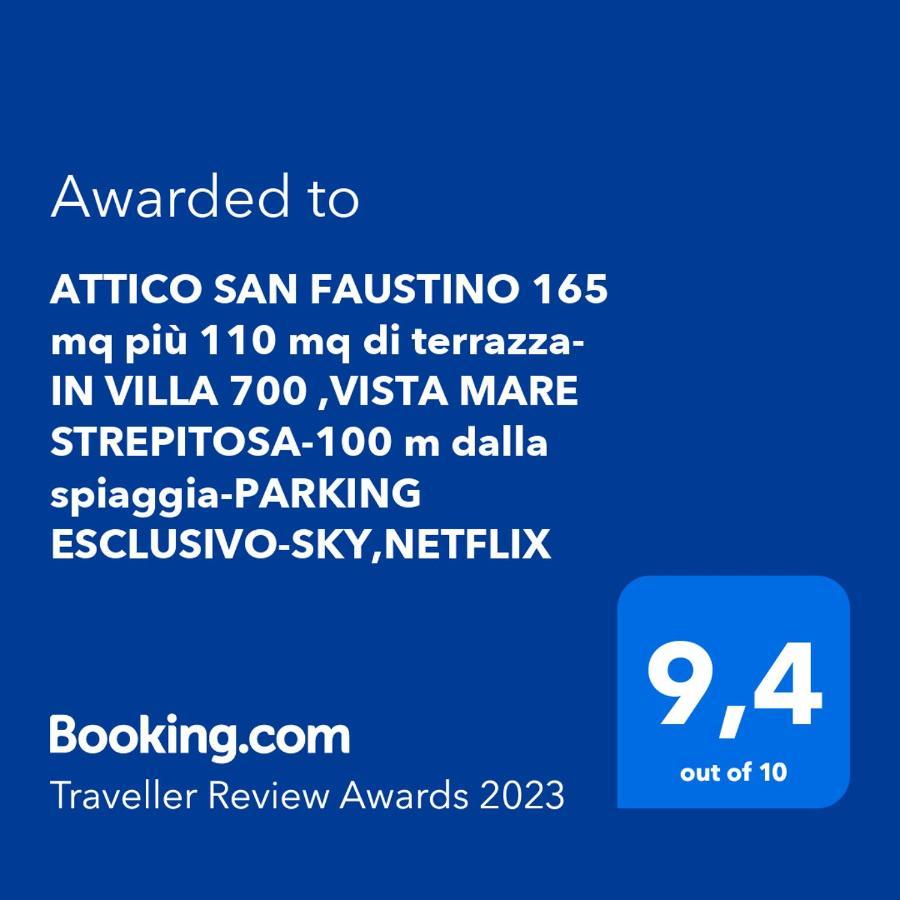 Welcome Riviera - Attico San Faustino 165 Mq Piu 110 Mq Di Terrazza- In Villa 700 ,Vista Mare Strepitosa-100 M Dalla Spiaggia-Parking Esclusivo Rapallo Bagian luar foto